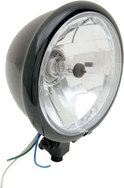 Drag Specialties HEADLIGHT 5.75 SPRGR BLK | 20-6035GBE
