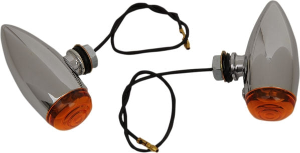 Drag Specialties SMOOTH AMBER MARKR LIGHTS | 20-6589SA-BC202