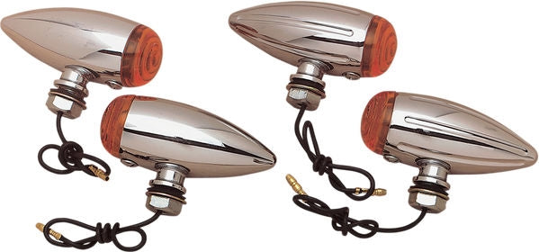 Drag Specialties SMOOTH AMBER MARKR LIGHTS | 20-6589SA-BC202