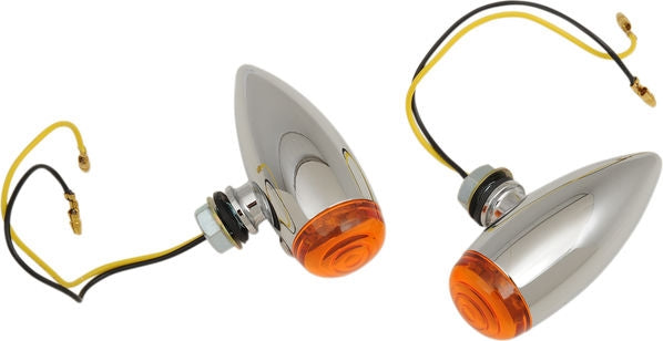 Drag Specialties SMOOTH BULLET LED AMBER | 20-6589SALED