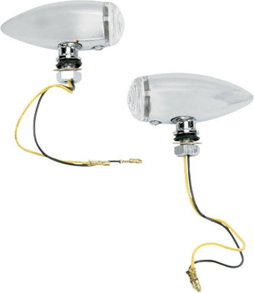 Drag Specialties SMOOTH BULLET LED CLEAR | 20-6589SCLEDE