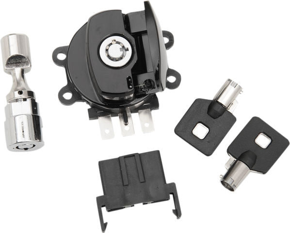 Drag Specialties SWITCH BLK W/FRK LK 96-10 | 21-0209GBK