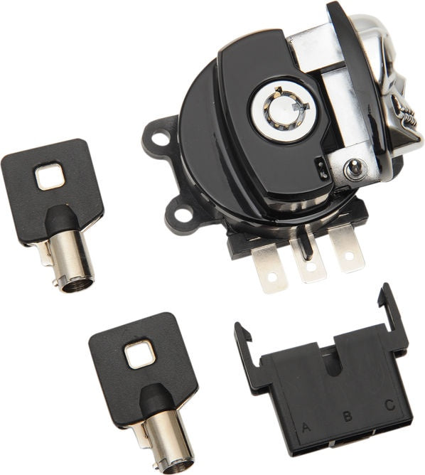 Drag Specialties SWITCH IGN BLK SKL 93-13 | 21-0209GBSKD