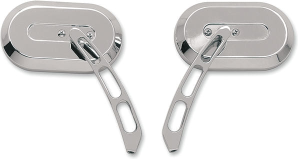 Drag Specialties LEFT OVAL MIRROR | 60-6232LBL1