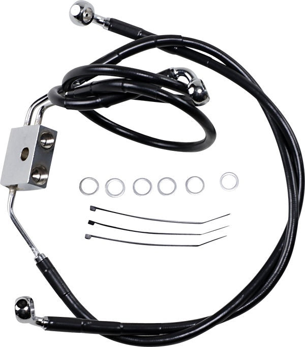 Drag Specialties LINE BR F FXDF2-17BK UP+8 | 612137-8BLK