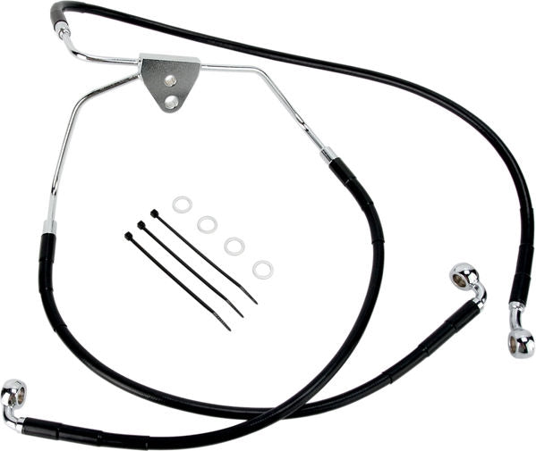 Drag Specialties LINE BRK FR 08-13FLHT BL | 620085-BLK