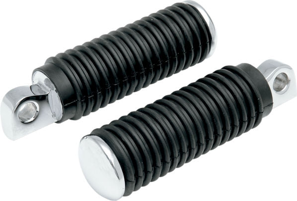 Drag Specialties PASSNGR PEG RUB W/CHR END | 72497