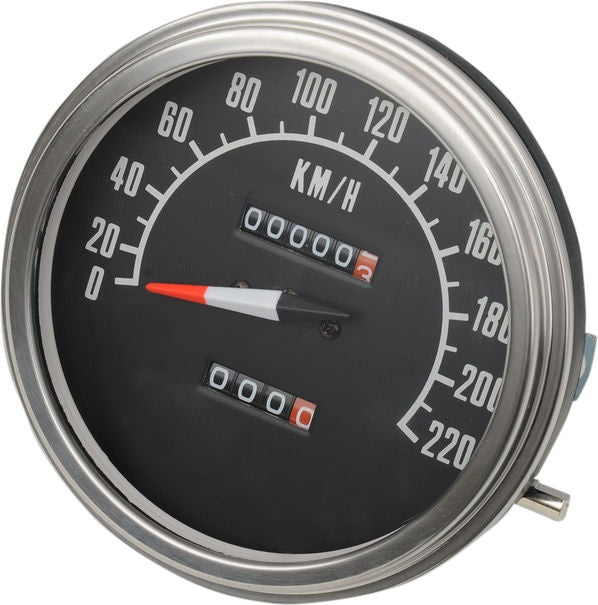 Drag Specialties SPEEDO 2:1 68-84FACE KM/H | 72761KMX