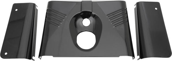 Drag Specialties FORK TINS FLST RIB BLK 3PC | 74156B