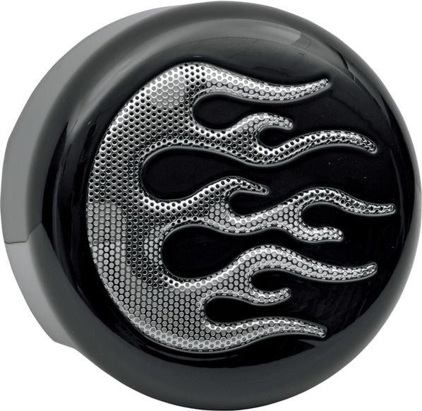 Drag Specialties COVER HORN BLK/CHR FLAME | 76705F