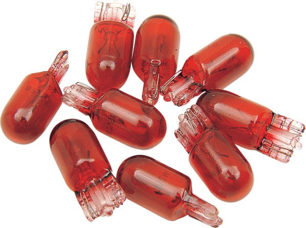 Drag Specialties BULB RED 5W T10 10PK | AD-0913R