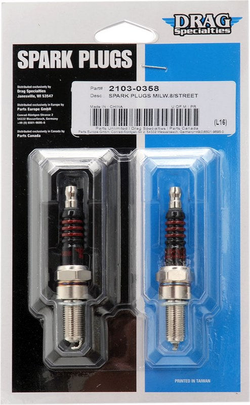 Drag Specialties SPARK PLUGS M8/XG | E18-6724DS