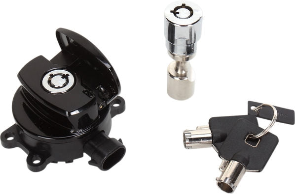 Drag Specialties SWITCH BLK W/FRK LK 11-17 | E21-0214GBK