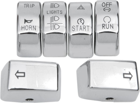 Drag Specialties CAPS SWTCH CHR 12-22 ST | H18-0343CO-C