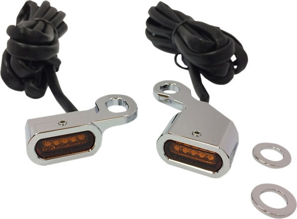 Drag Specialties LIGHTS TRNSIG CHR AMBR 96- | L22-0230CAENU