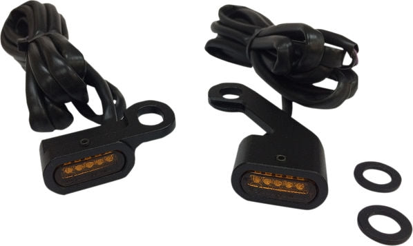 Drag Specialties LIGHTS TRNSIG BLK SMK 96- | L22-0230MBMENU