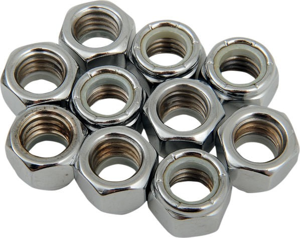 Drag Specialties 7/16-14 CHR NYLN NUT | MPB279