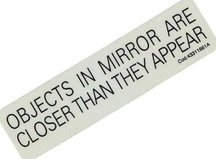 DUCATI純正 LABEL WARNING MIRROR | 43311661A