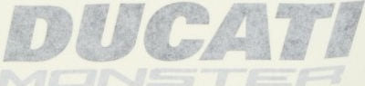 DUCATI純正 DECAL DUCATI BLACK/SILVER | 43510331AD