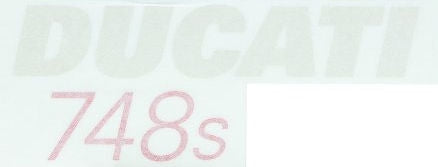 DUCATI純正 GRAPHIC  LEFT DUCATI 748 S | 43812481A