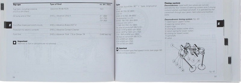 DUCATI / ドゥカティ Genuine OWNER'S MANUAL | 91370601H