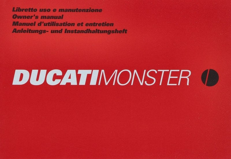 DUCATI / ドゥカティ Genuine OWNER'S MANUAL | 91370601H