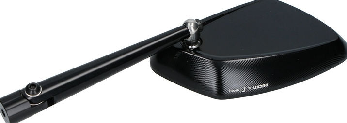 Ducati / ドゥカティ純正商品 Rizoma RH アルミ リアビューミラー – ブラック | 96880531AA