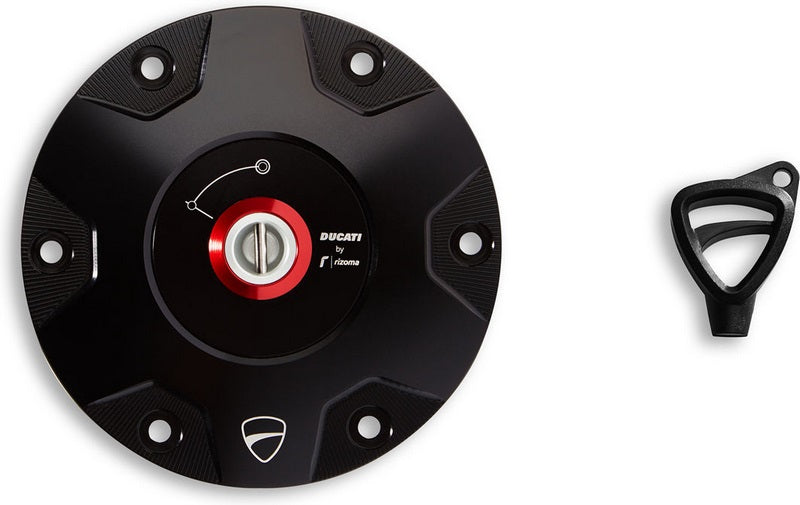 Ducati / ドゥカティ純正アクセサリー ビレット アルミ タンクキャップ  ブラック | 97780081AA