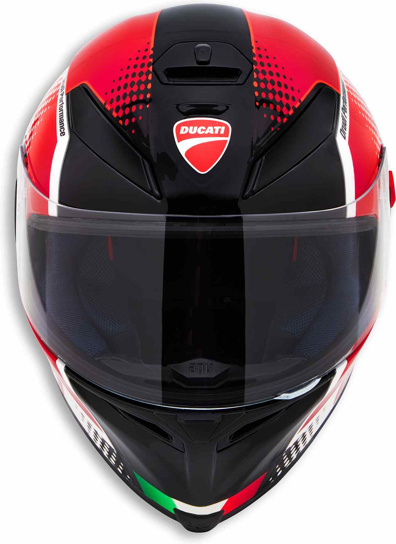 Ducati / ドゥカティ純正商品 Peak V3 - フルフェイスヘルメット レッド/ホワイト/ブラック | 98103700