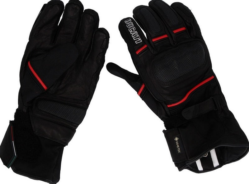 Ducati / ドゥカティ純正商品 Strada C4 - ファブリック-レザーグローブ ブラック | 98104007