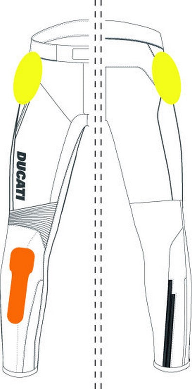 Ducati / ドゥカティ純正商品 Company C3 - レザートラウザー ブラック | 9810414