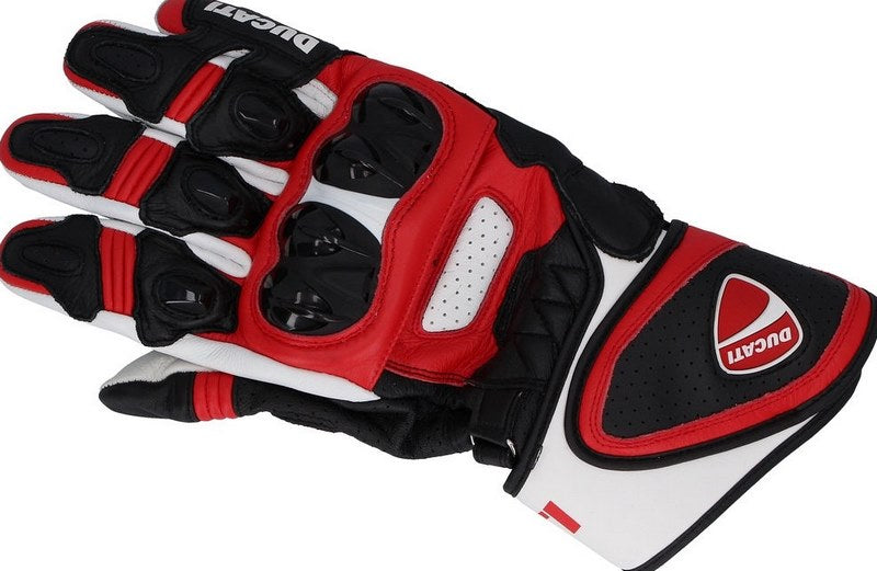 Ducati / ドゥカティ純正商品 Speed Evo C1 - レザーグローブ レッド/ホワイト/ブラック | 98104207