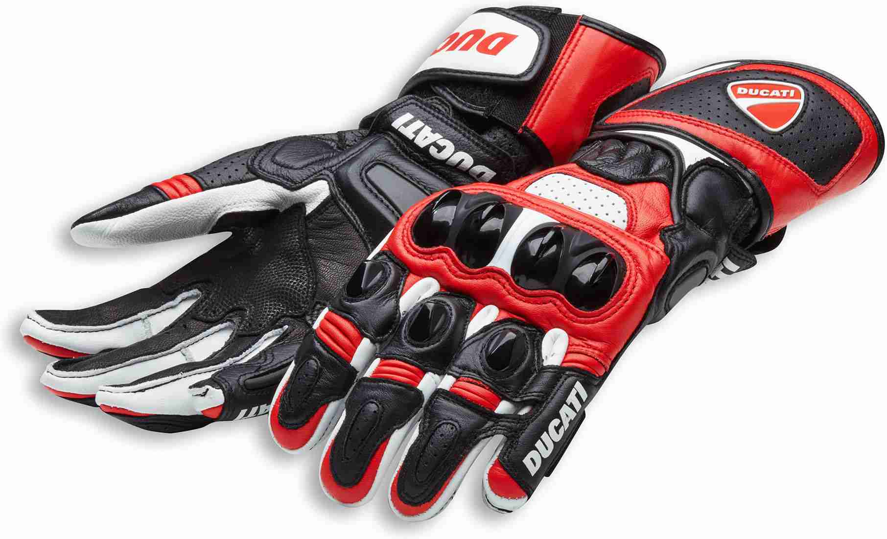 Ducati / ドゥカティ純正商品 Speed Evo C1 - レザーグローブ レッド/ホワイト/ブラック | 98104207