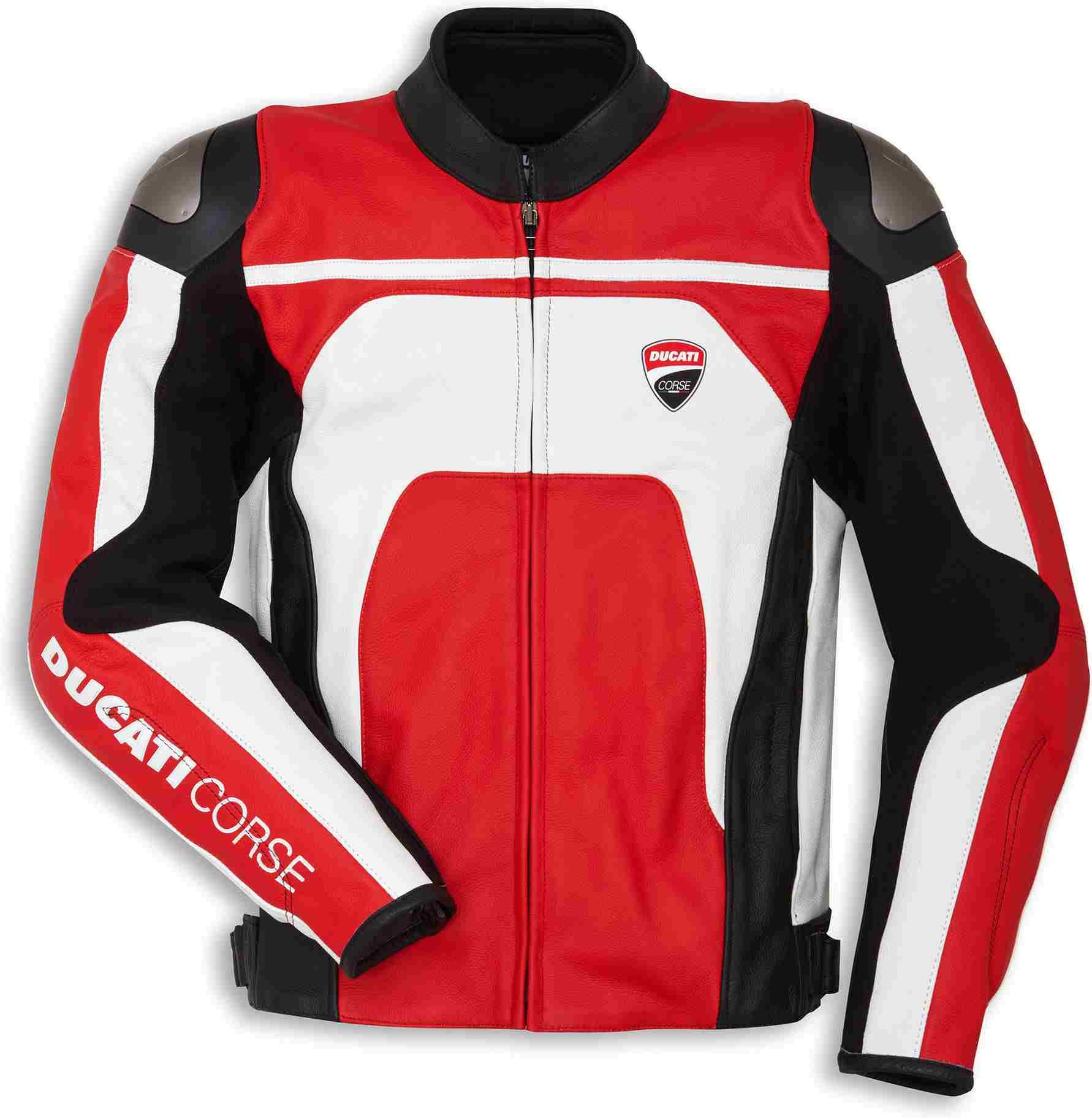 Ducati / ドゥカティ純正商品 Corse C4 - レザージャケット ホワイト/レッド | 9810452