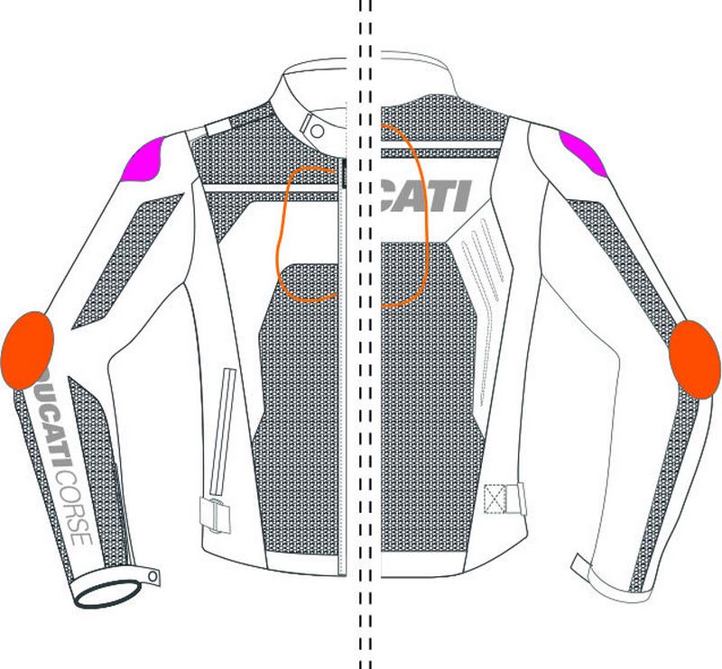 Ducati / ドゥカティ純正商品 Corse Tex Summer C2 - ファブリックジャケット | 9810458