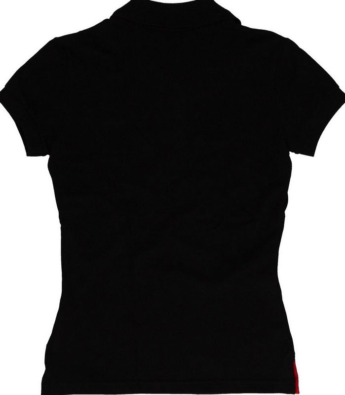 Ducati Accessories Shield Short-Sleeved Polo Shirt Black For Woman | 98769749