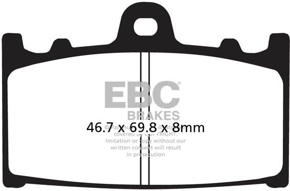 EBCブレーキ USA製 EPFA シリーズ エクストリーム Pro シンタリング ブレーキパッド フロント左側用 | EPFA158HH