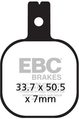 EBCブレーキ USA製 EPFA シリーズ エクストリーム Pro シンタリング ブレーキパッド フロント左側用 | EPFA175HH