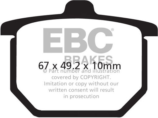 EBCブレーキ UK製ケブラー オーガニックFAシリーズ ブレーキパッド フロント左側用 | FA030