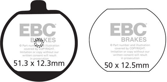EBCブレーキ UK製ケブラー オーガニックFAシリーズ ブレーキパッド フロント左側用 | FA033