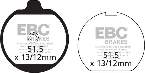 EBCブレーキ UK製ケブラー オーガニックFAシリーズ ブレーキパッド リア右側用 | FA037