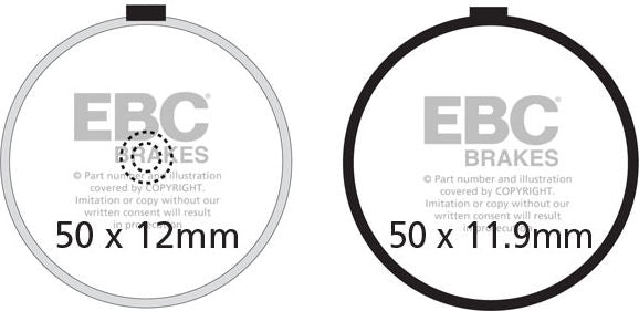EBCブレーキ UK製ケブラー オーガニックFAシリーズ ブレーキパッド フロント左側用 | FA038