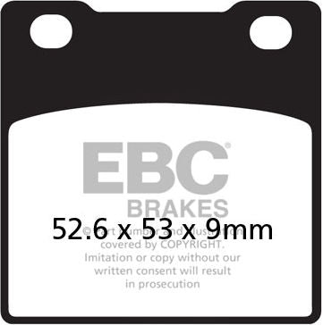 EBCブレーキ USA製 ダブルHシリーズ シンタリング ブレーキパッド リア右側用 | FA063HH