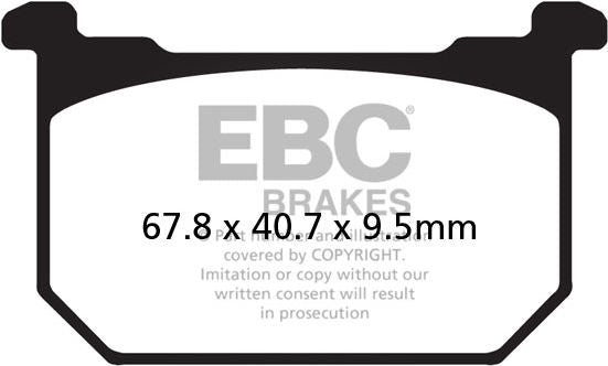 EBCブレーキ UK製ケブラー オーガニックFAシリーズ ブレーキパッド フロント左側用 | FA068