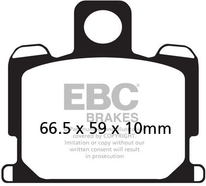 EBCブレーキ UK製 セミ-シンタリング Vパッド フロント左側用 | FA070V