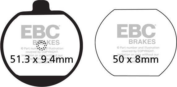 EBCブレーキ UK製ケブラー オーガニックFAシリーズ ブレーキパッド フロント左側用 | FA073