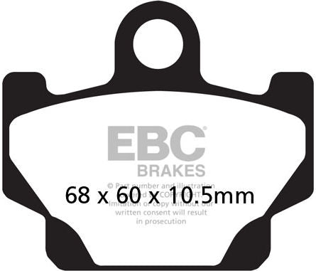 EBCブレーキ UK製ケブラー オーガニックFAシリーズ ブレーキパッド フロント左側用 | FA081