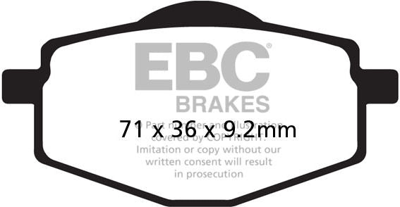 EBCブレーキ R シリーズ Heavy Duty シンタリング ブレーキパッド フロント左側用 | FA101R