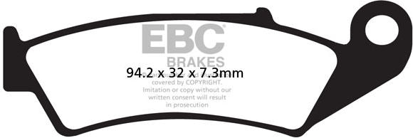 EBCブレーキ R シリーズ Heavy Duty シンタリング ブレーキパッド フロント左側用 | FA125R