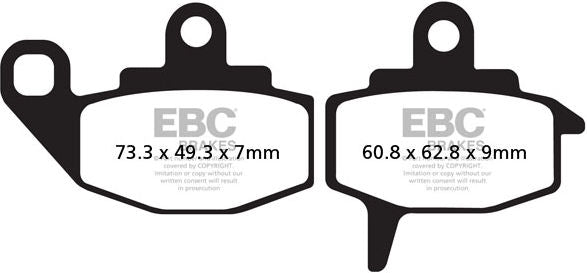 EBCブレーキ R シリーズ Heavy Duty シンタリング ブレーキパッド フロント左側用 | FA130R